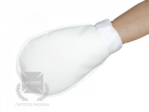 La manopla antiescaras Ortotex es un dispositivo diseñado específicamente para la prevención de escaras (úlceras por presión) en las manos de pacientes que pueden estar en riesgo de desarrollar este tipo de lesiones cutáneas debido a la falta de movimiento o a una movilidad limitada.